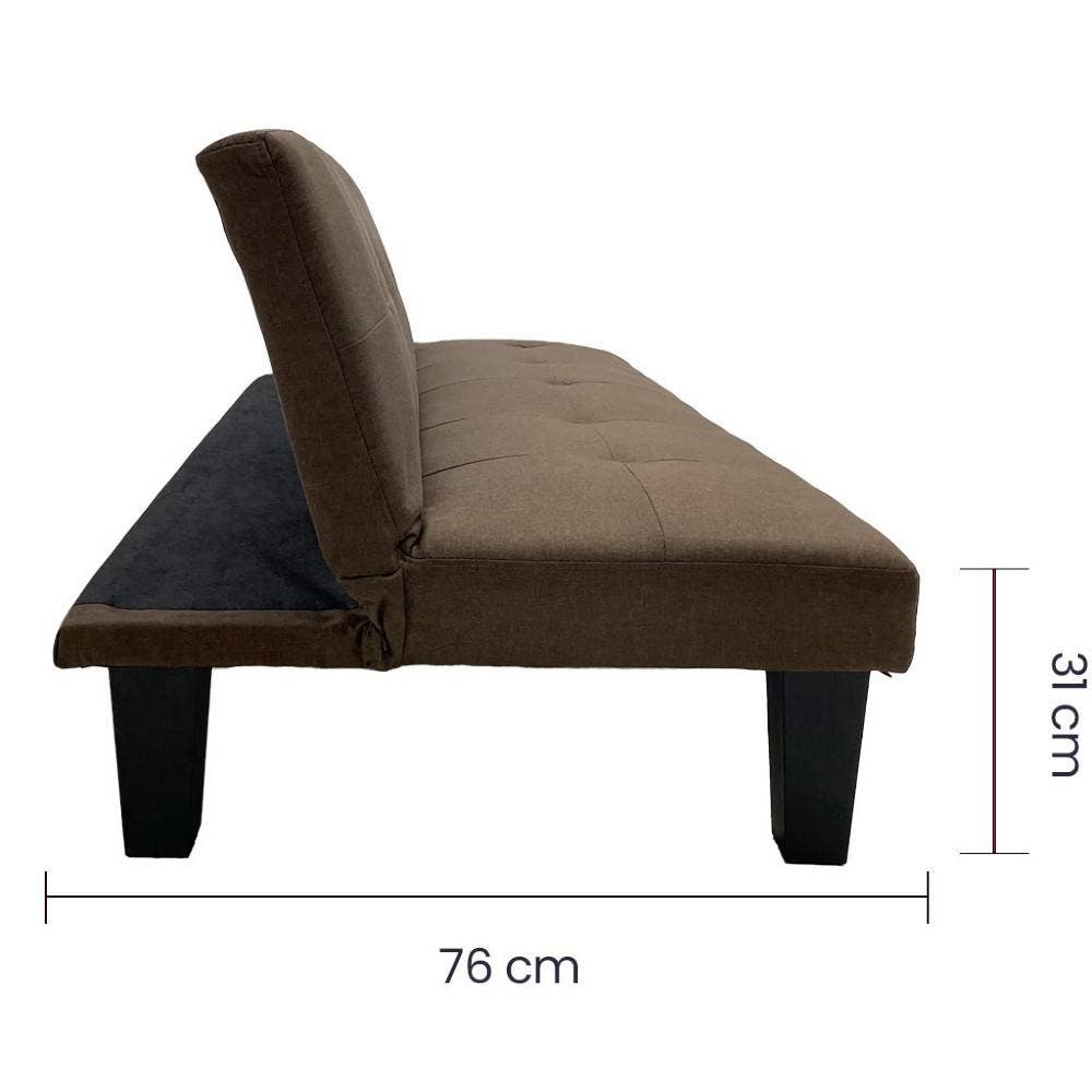 Sofá Cama de Lino Tokoa SA-4294  Café - imagen 3