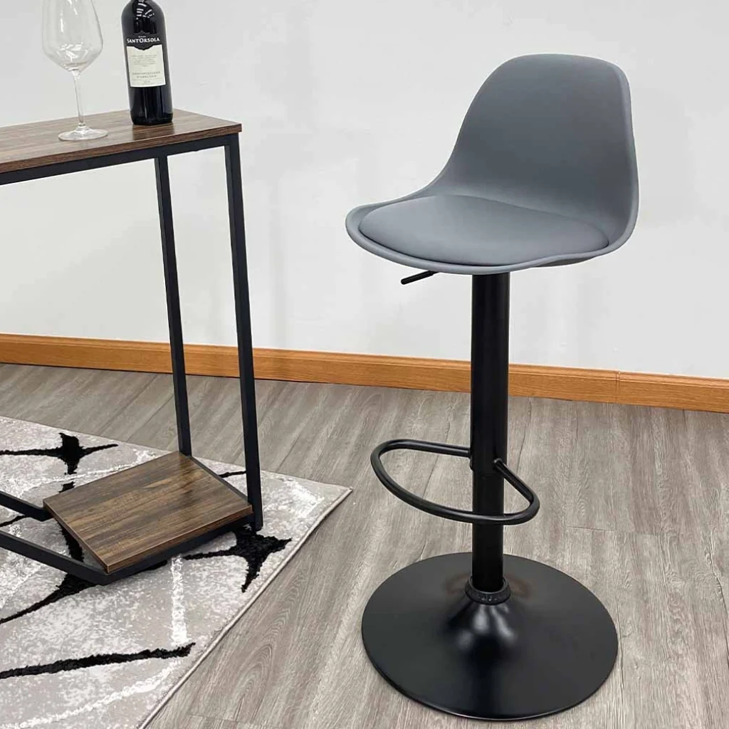 Silla de Bar Desayunador Giratoria AC-583 Gris - imagen 1