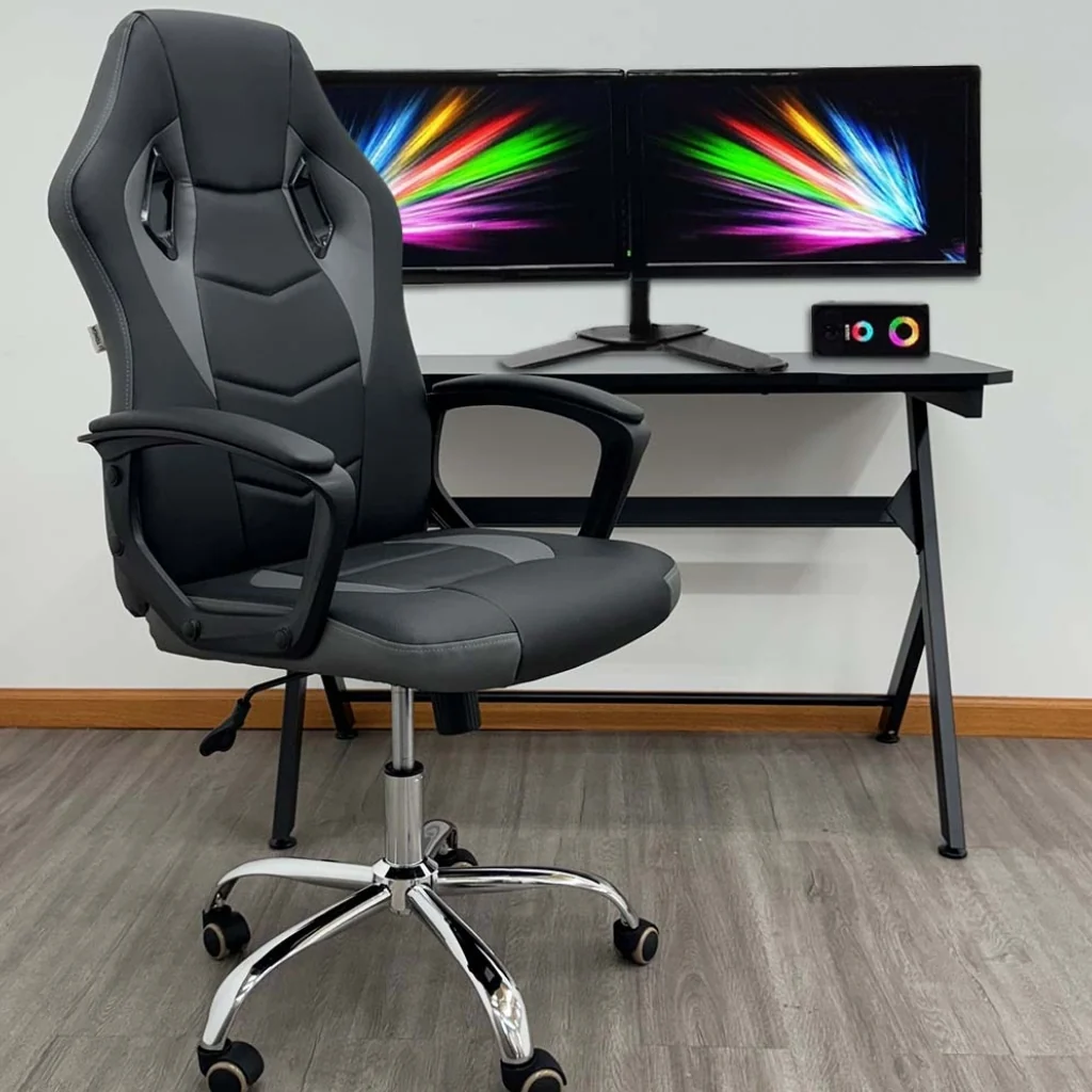 Silla Gamer Ergonómica Tokoa OS-2186 Negro/Gris