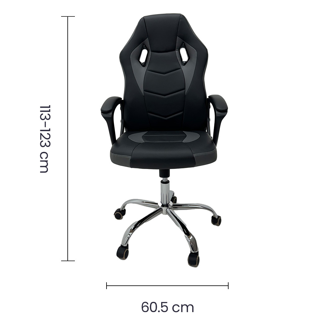 Silla Gamer Ergonómica Tokoa OS-2186 Negro/Gris - imagen 3