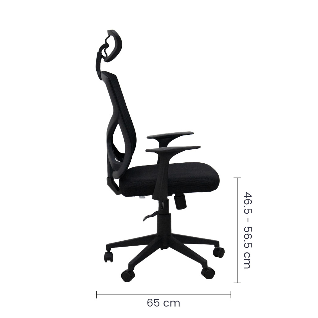 Silla Semi-Ejecutiva Ergonómica Tokoa OS-2160 Malla Negra - imagen 5