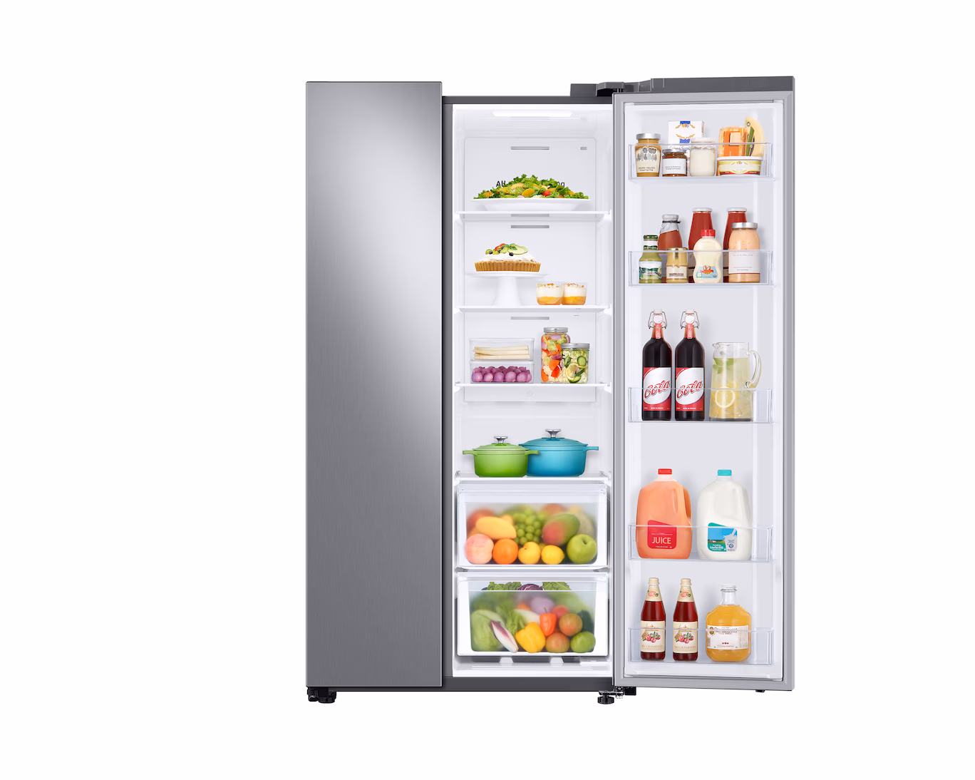 Refrigeradora Samsung Side by Side de 23 pies cúbicos RS23T5B00S9/AP Gris - imagen 5