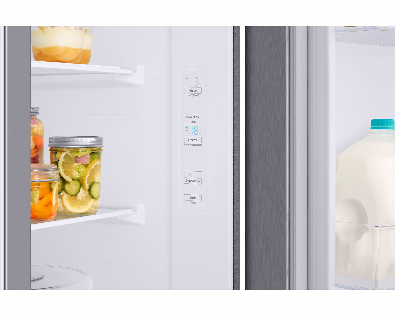 Refrigeradora Samsung Side by Side de 23 pies cúbicos RS23T5B00S9/AP Gris - imagen 7