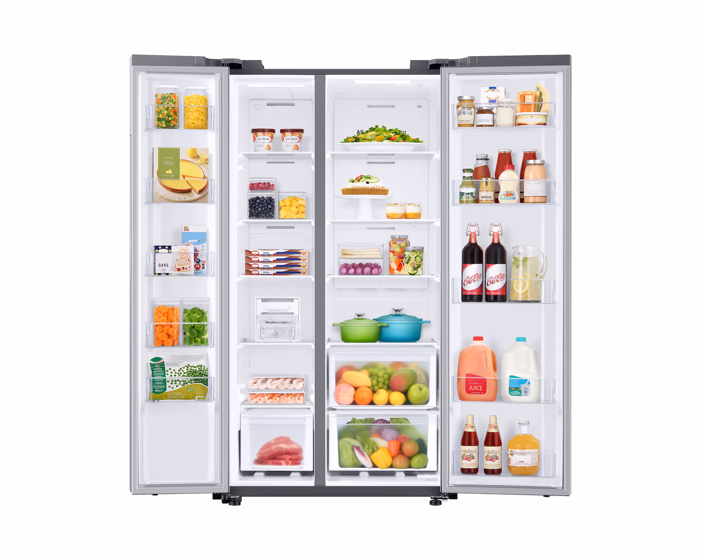 Refrigeradora Samsung Side by Side de 23 pies cúbicos RS23T5B00S9/AP Gris - imagen 8