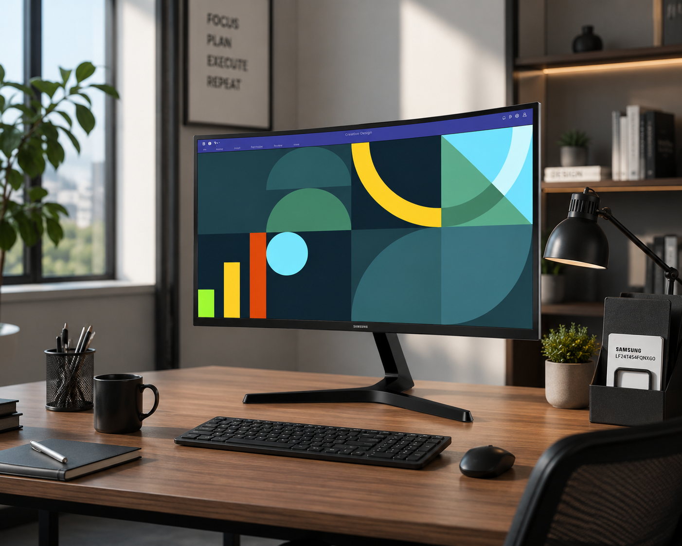 Monitor Curvo Samsung 27" Essential S3 100Hz FHD LS27D366GANXZA