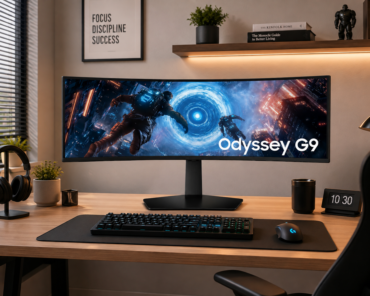 Monitor Gamer Curvo Samsung Odyssey G9 de 49" LS49FG910ENXZA