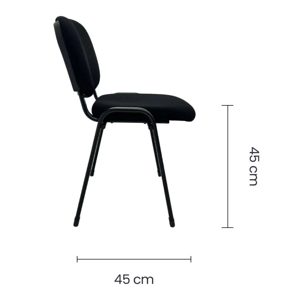 Silla de Espera  para Oficina OS-2184 Tela Negra - imagen 5