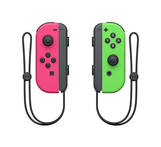 Controles Joy-Con Nintendo Switch Verde Rosa Neón HAC-A-JAHAA - imagen 2