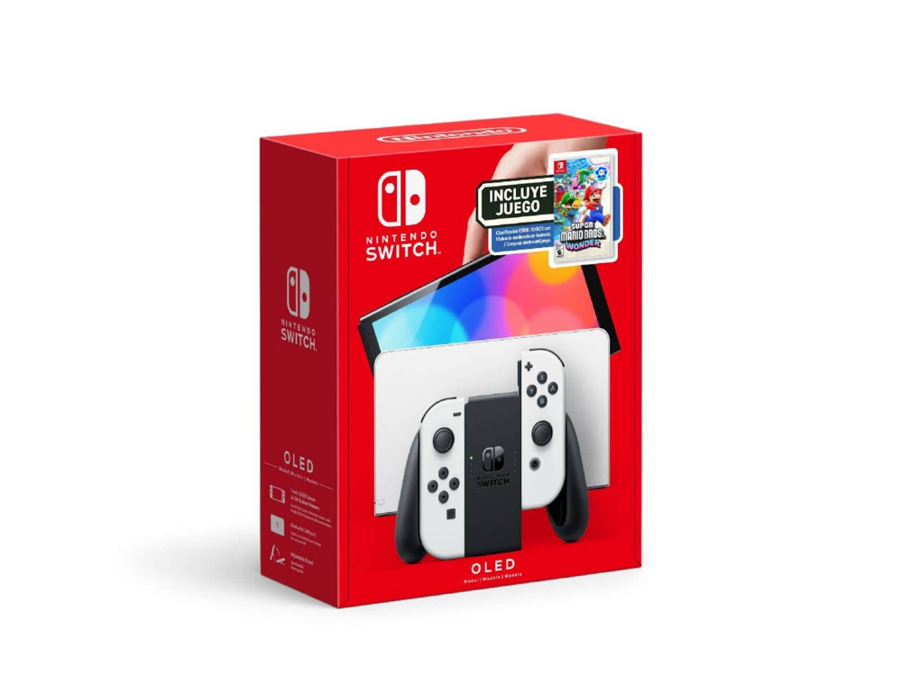 Consola Nintendo Switch OLED  64GB con Super Mario Bros HRG-S-KAASD Blanca - imagen 2