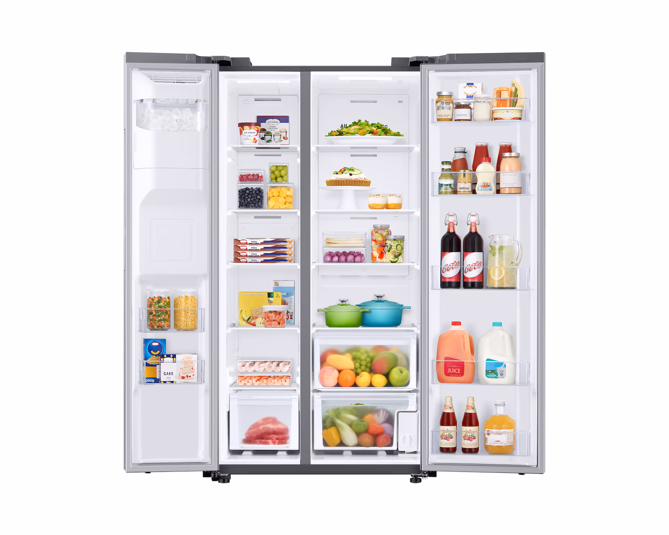Refrigeradora Samsung Side by Side 27"  con Dispensador RS27T5200S9/AP Gris - imagen 6