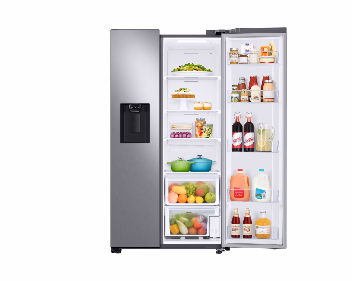 Refrigeradora Samsung Side by Side 27"  con Dispensador RS27T5200S9/AP Gris - imagen 7