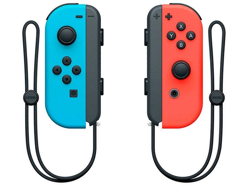 Controles Joy-Con Nintendo Switch HAC-A-JAEAA Azul Rosa - imagen 2