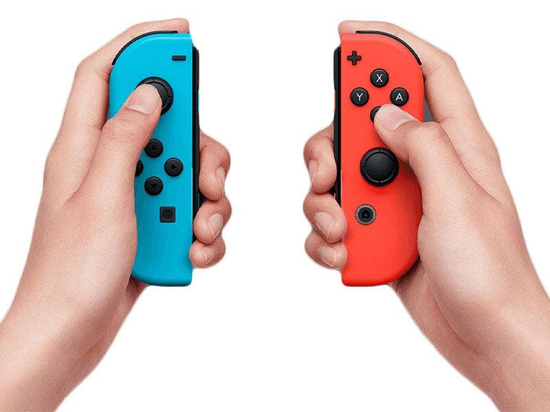Controles Joy-Con Nintendo Switch HAC-A-JAEAA Azul Rosa - imagen 3