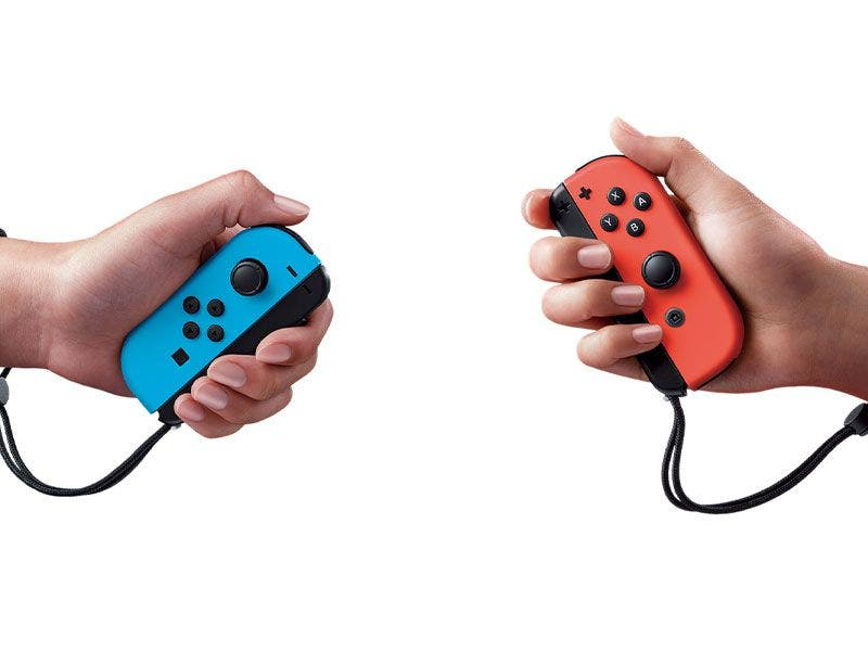 Controles Joy-Con Nintendo Switch HAC-A-JAEAA Azul Rosa - imagen 4