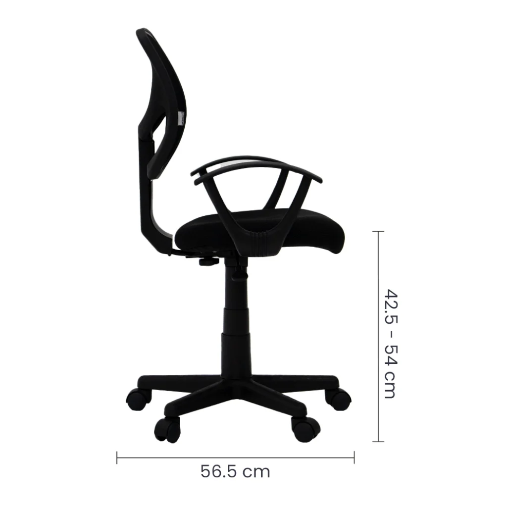 Silla Secretarial  Tokoa OS-2026 Malla Negra - imagen 4
