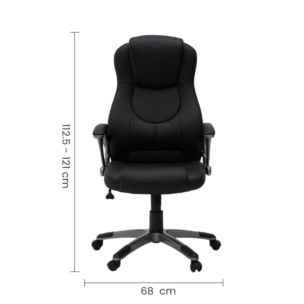 Silla Ejecutiva Tokoa OS-2162 de Vinilo Negra - imagen 3