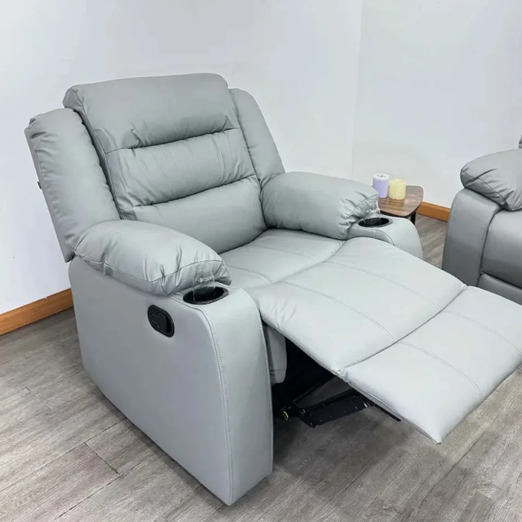 Sillón Reclinable Tokoa Vinilo SA-4343 Gris - imagen 1