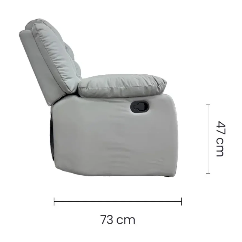 Sillón Reclinable Tokoa Vinilo SA-4343 Gris - imagen 5