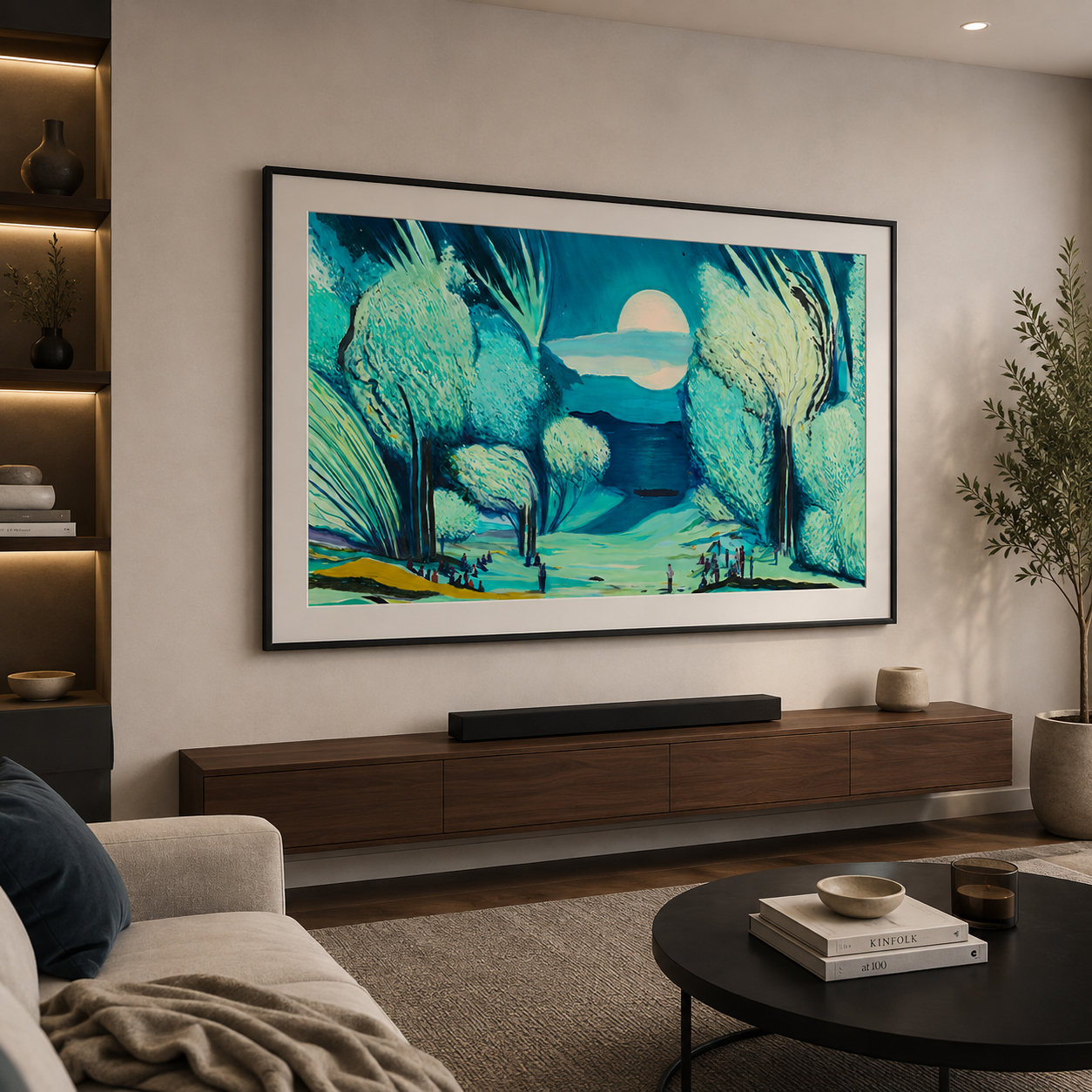 Pantalla Smart TV Samsung 55" QLED The Frame LS03F QN55LS03FAPXPA - imagen 1