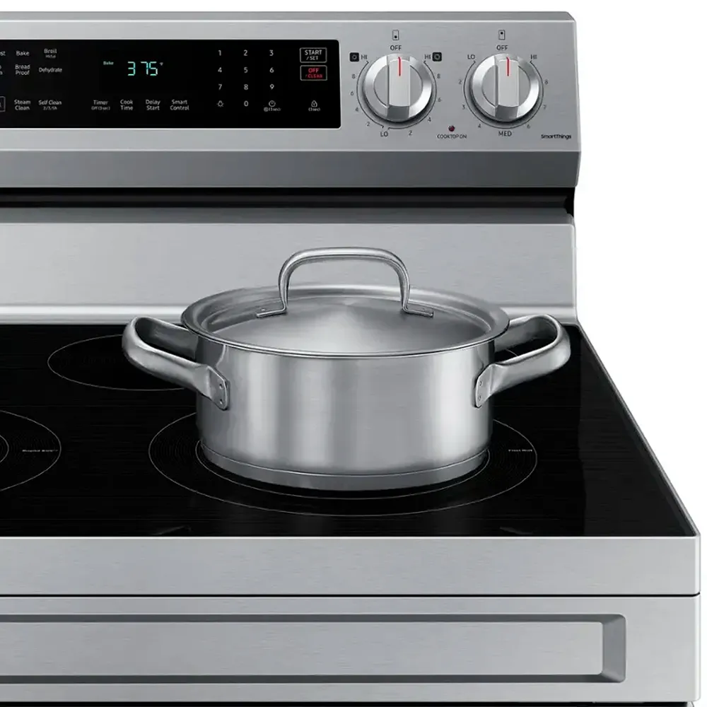 Cocina Eléctrica Samsung 30" 5 Quemadores NE63F6311SR/AP Plateado - imagen 4