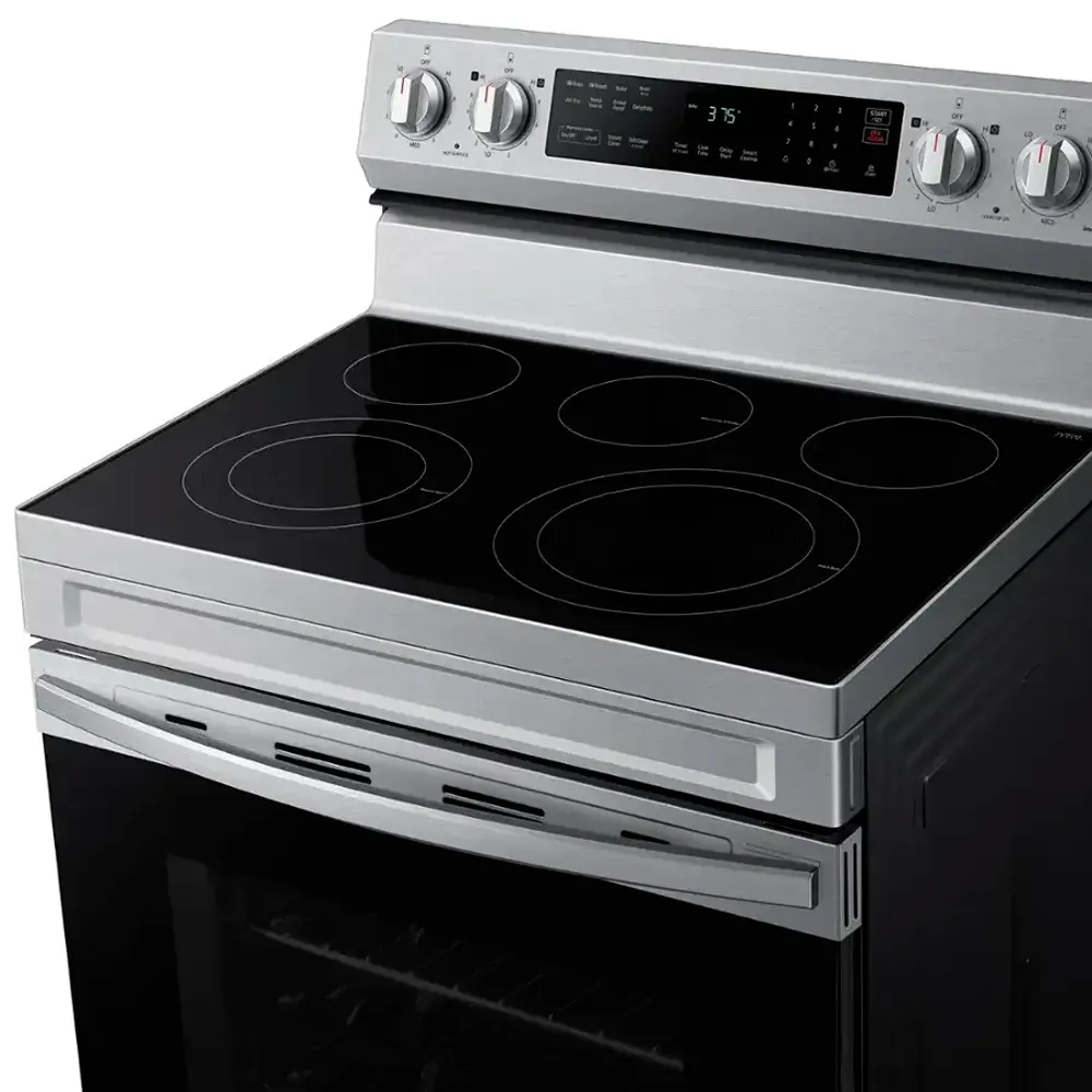 Cocina Eléctrica Samsung 30" 5 Quemadores NE63F6311SR/AP Plateado - imagen 8