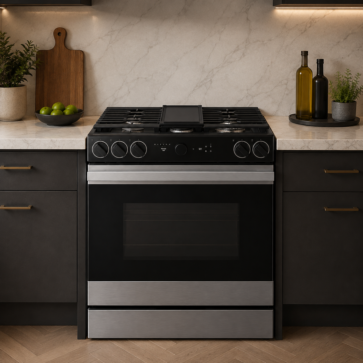 Cocina a Gas Samsung 30" 5 Quemadores Acero Inoxidable NSG6DG8700SRAX - imagen 1