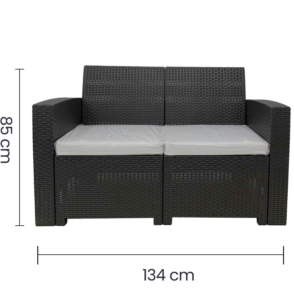 Sofá Doble para Terraza Tavarua  Reyplast SLX114000 Café - imagen 8