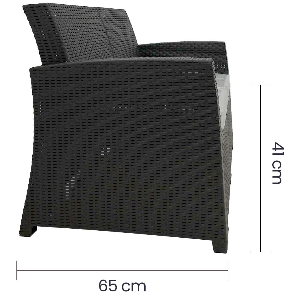 Sofá Doble para Terraza Tavarua  Reyplast SLX114000 Café - imagen 9