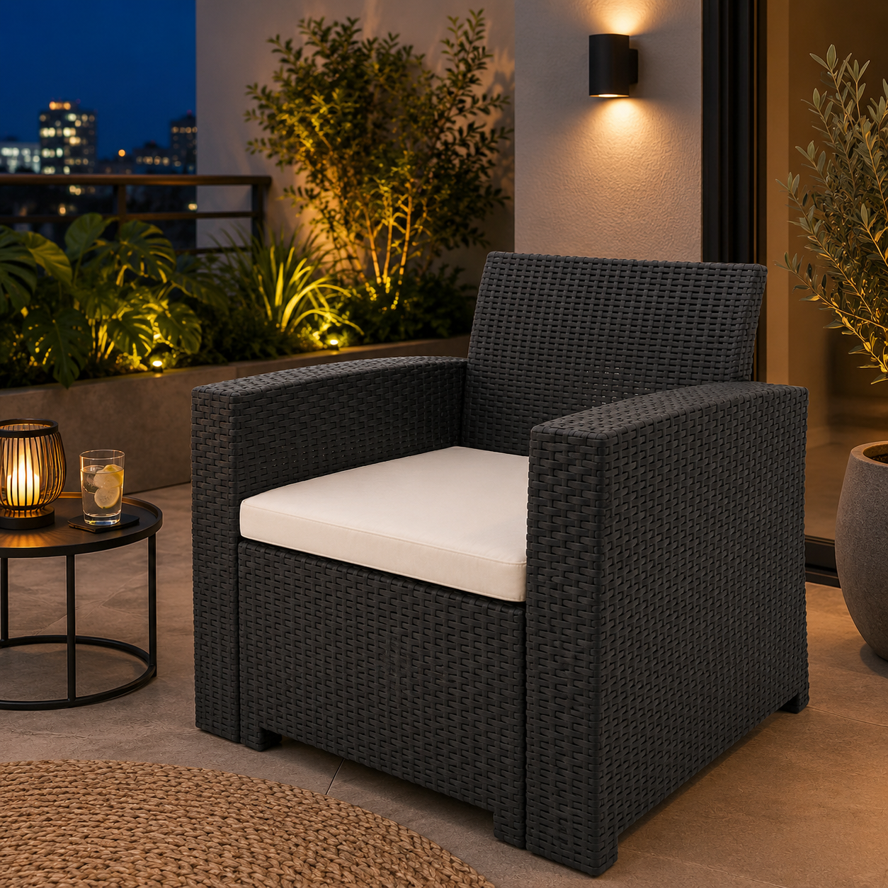 Sillón para Terraza Reyplast Tavarua  SLX113000 Café
