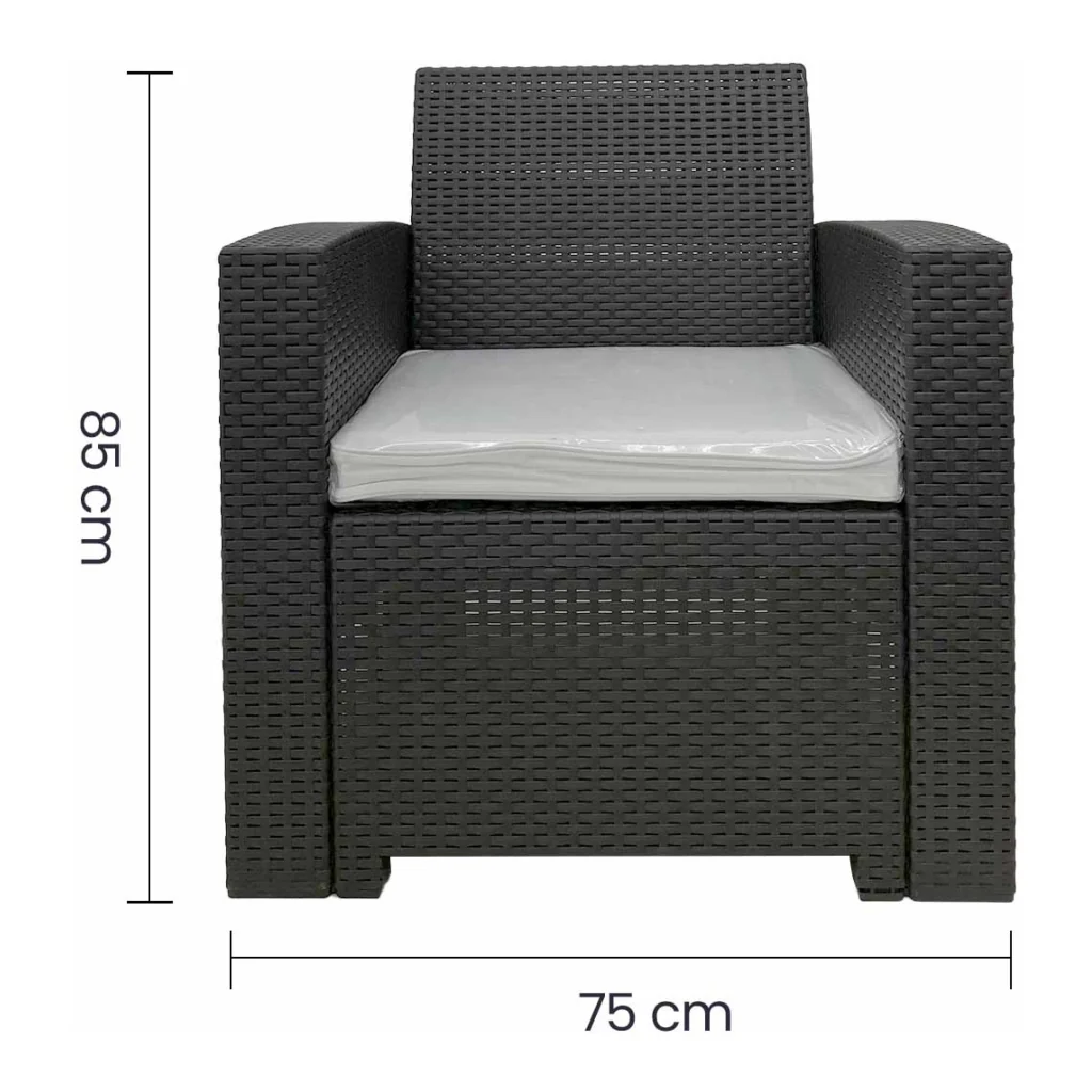 Sillón para Terraza Reyplast Tavarua  SLX113000 Café - imagen 4