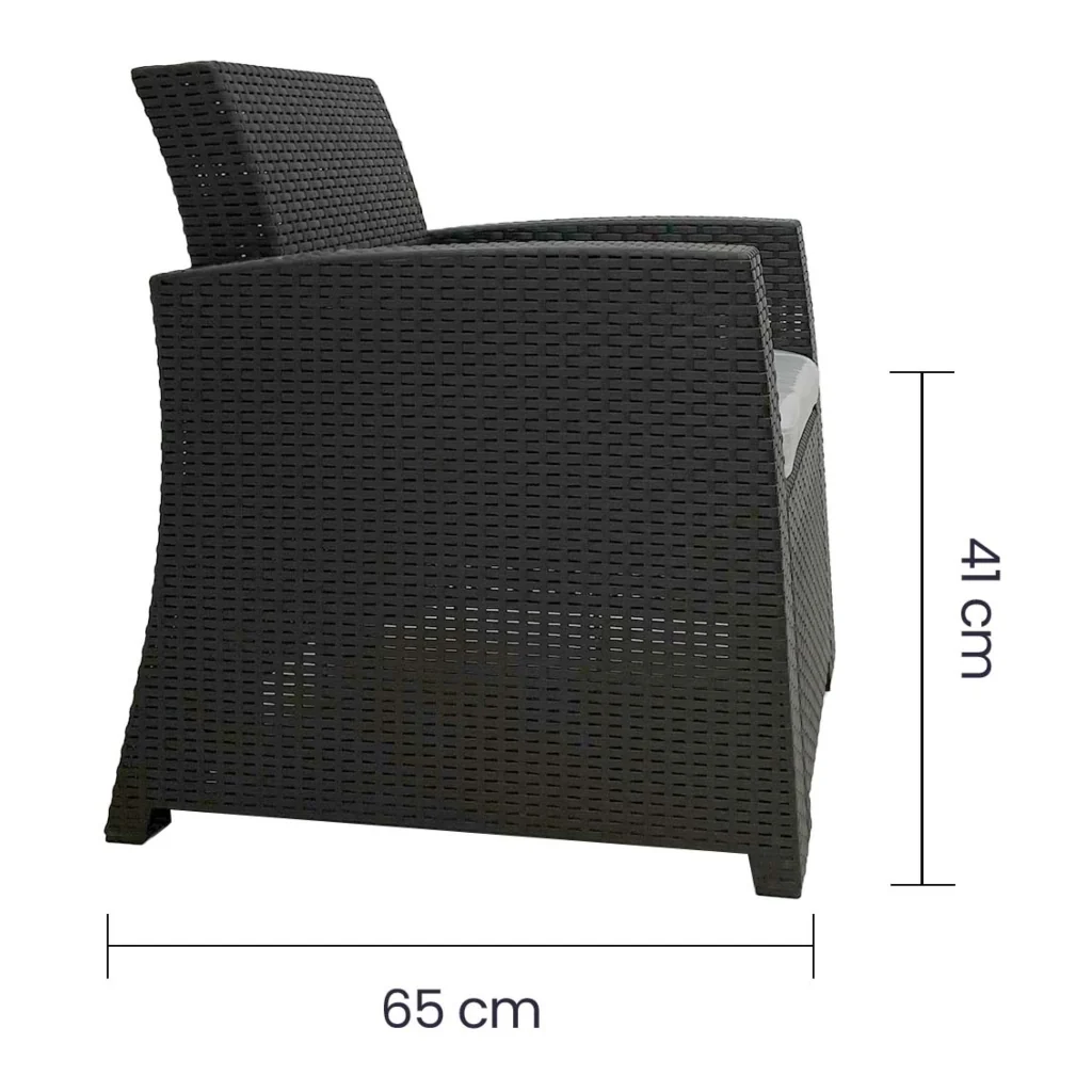 Sillón para Terraza Reyplast Tavarua  SLX113000 Café - imagen 5