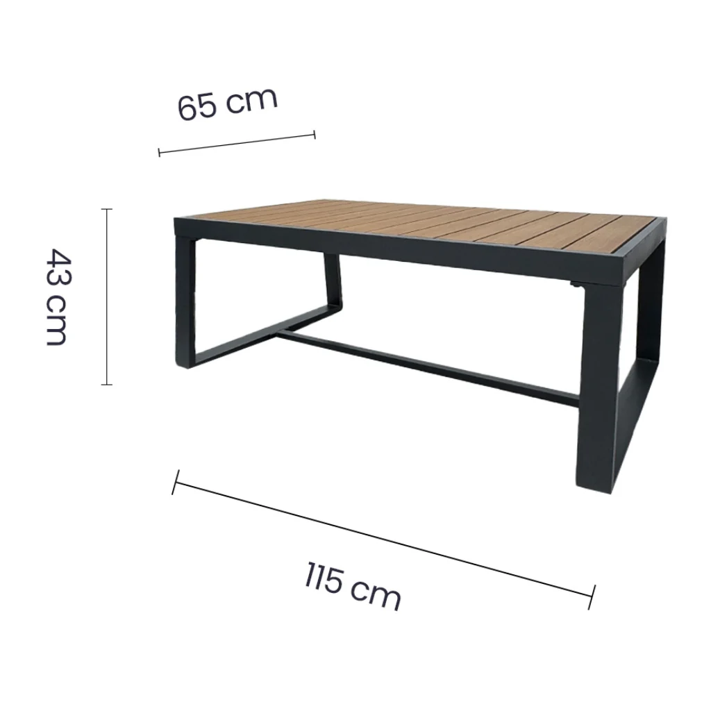 Juego de Sala Exterior Tokoa de 4 Piezas con Mesa EX-7182  - imagen 4