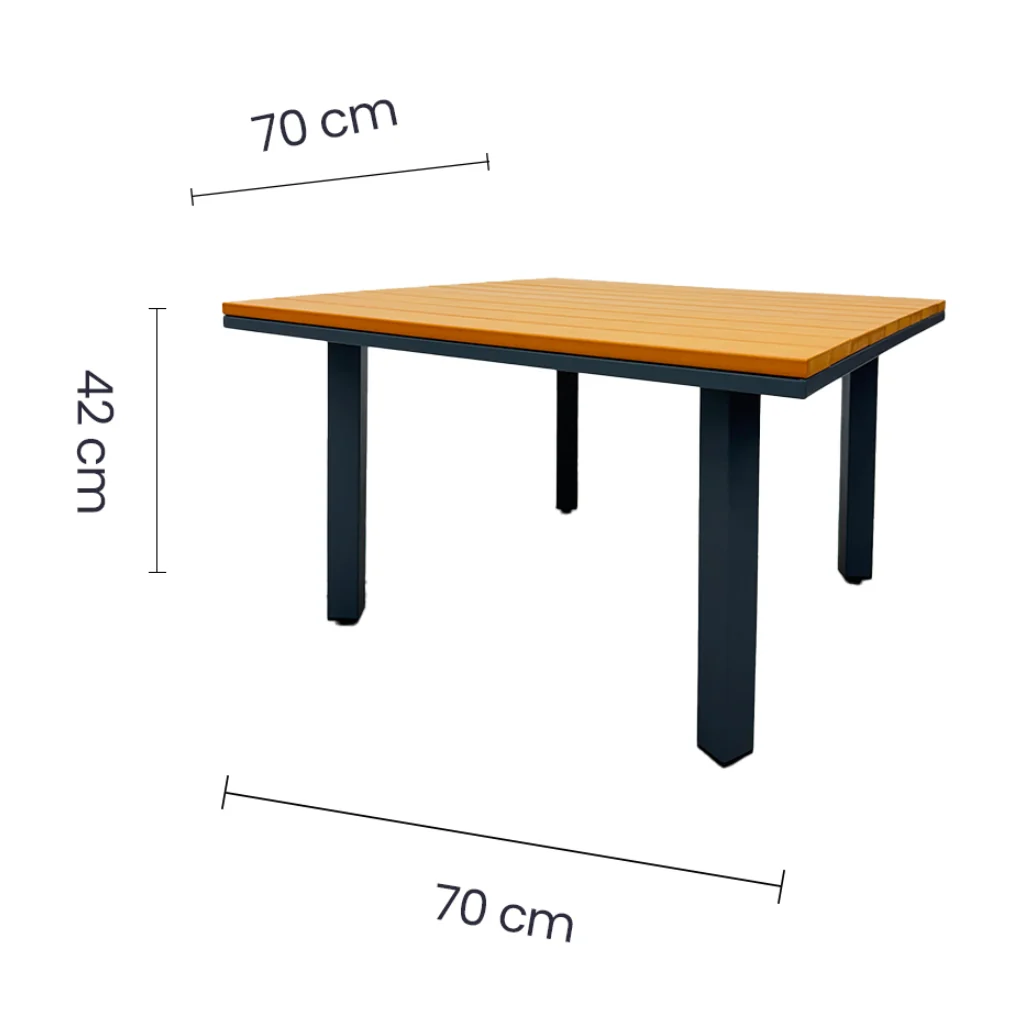 Juego de Sala para Exterior TOKOA 3 Cuerpos Mesa Piecero EX-7188 - imagen 8