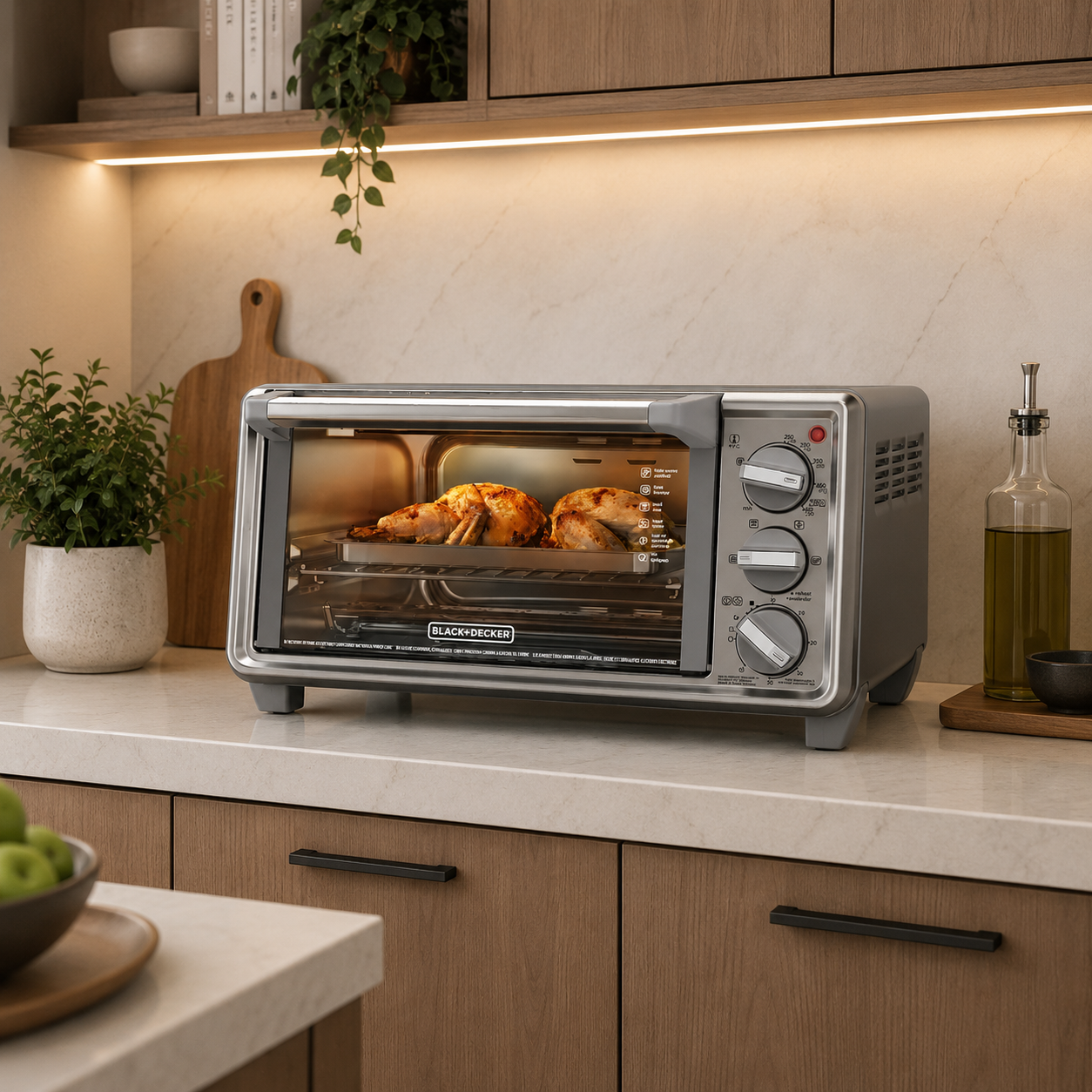 Horno Tostador Black+Decker Acero Inoxi TO4130-1SDLA