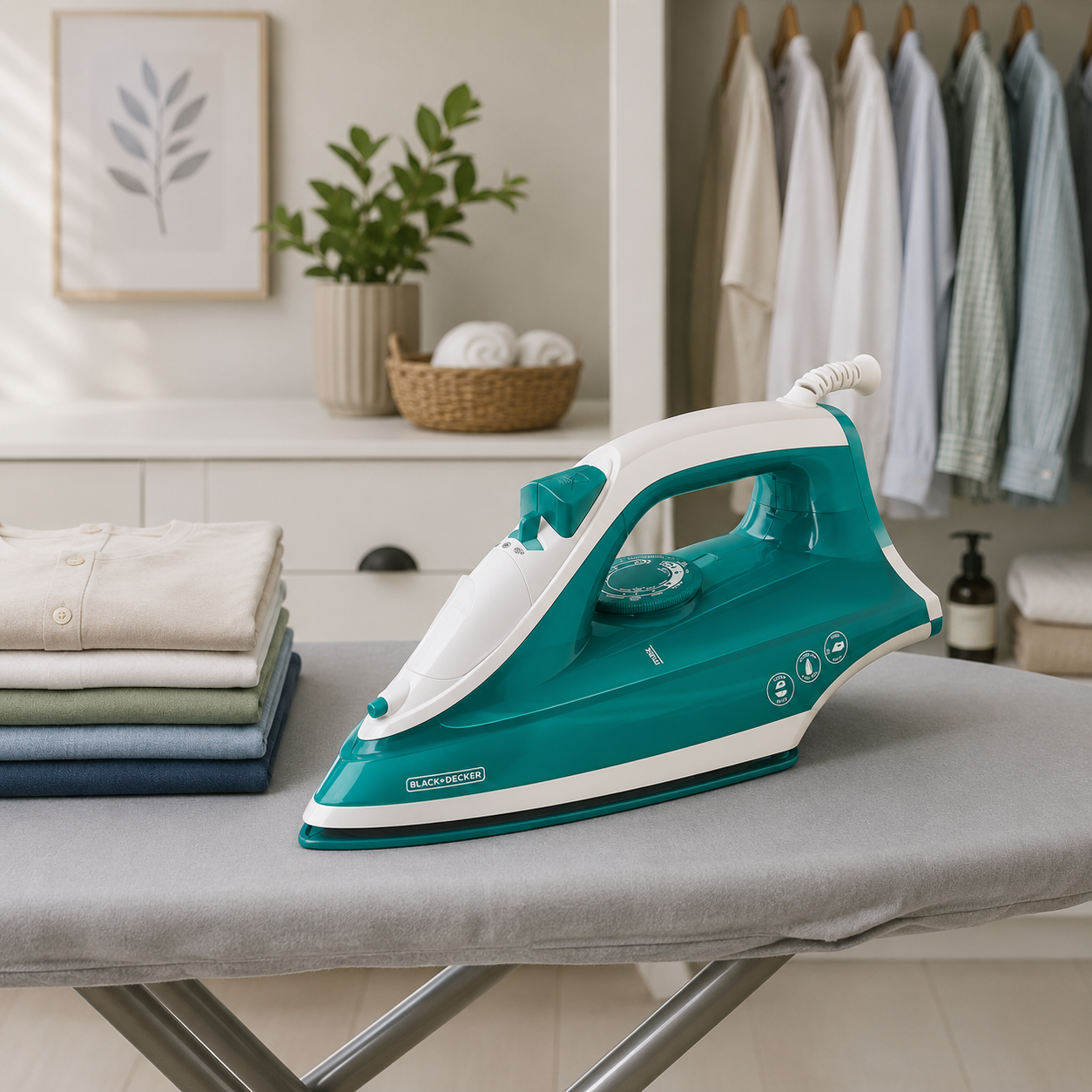 Plancha de Vapor Black+Decker® TrueGlide 1200W IRBD352 Verde - imagen 1