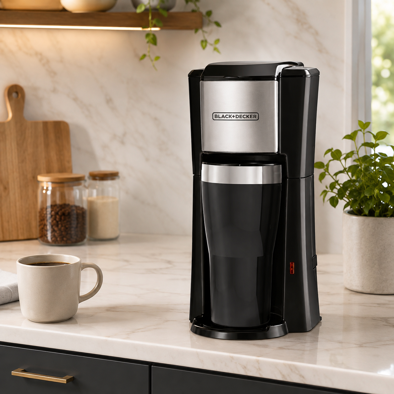 Coffee Maker Personal Black+Decker 2 Tazas CM618 Negro