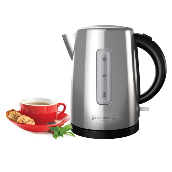 Hervidor de Agua Eléctrico Black+Decker 1.7 L Acero Inoxidable KE2000SD - imagen 3