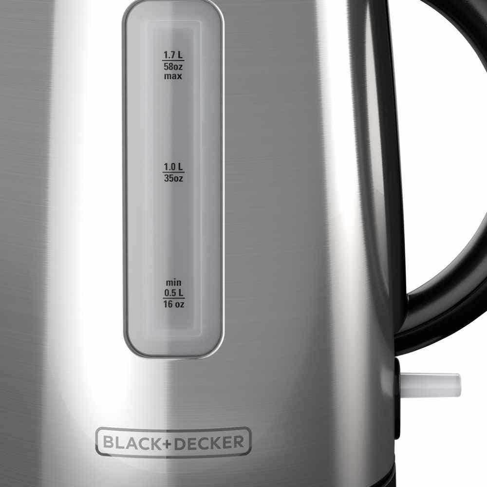 Hervidor de Agua Eléctrico Black+Decker 1.7 L Acero Inoxidable KE2000SD - imagen 4