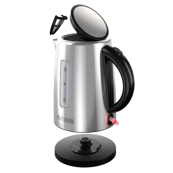 Hervidor de Agua Eléctrico Black+Decker 1.7 L Acero Inoxidable KE2000SD - imagen 5