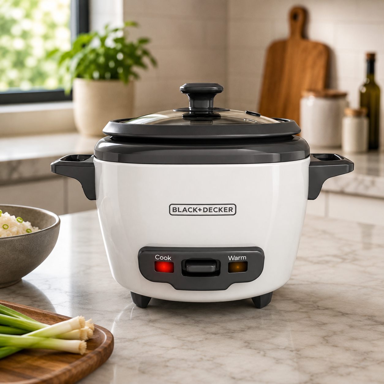 Olla Arrocera Black+Decker 3 Tazas 200W RC503 Blanca - imagen 1