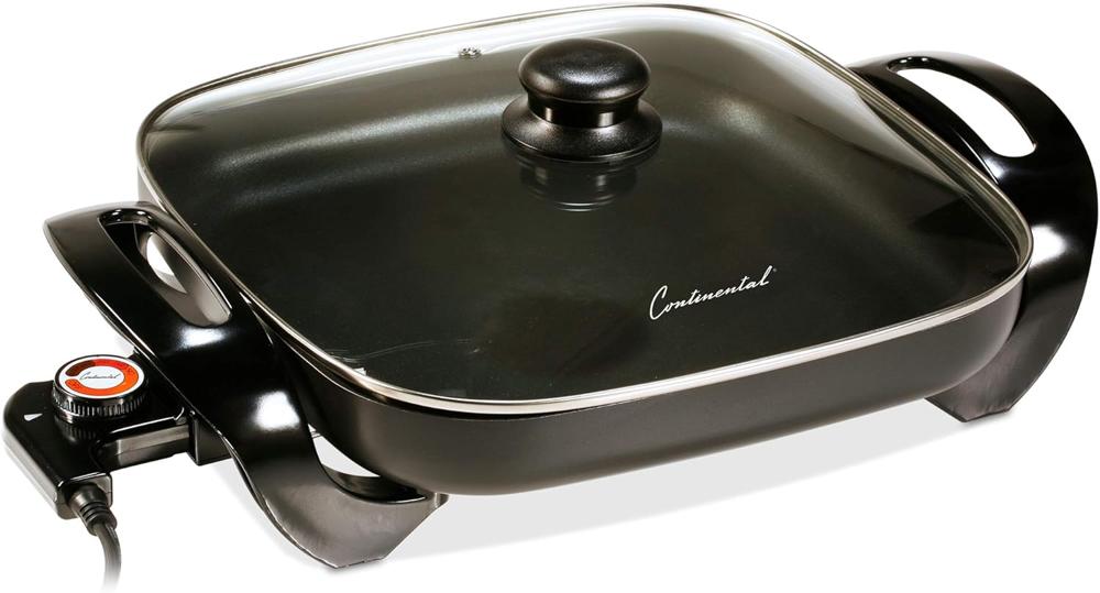 Sartén Eléctrico Continental 12" con Tapa de Vidrio CE23741CR - imagen 4
