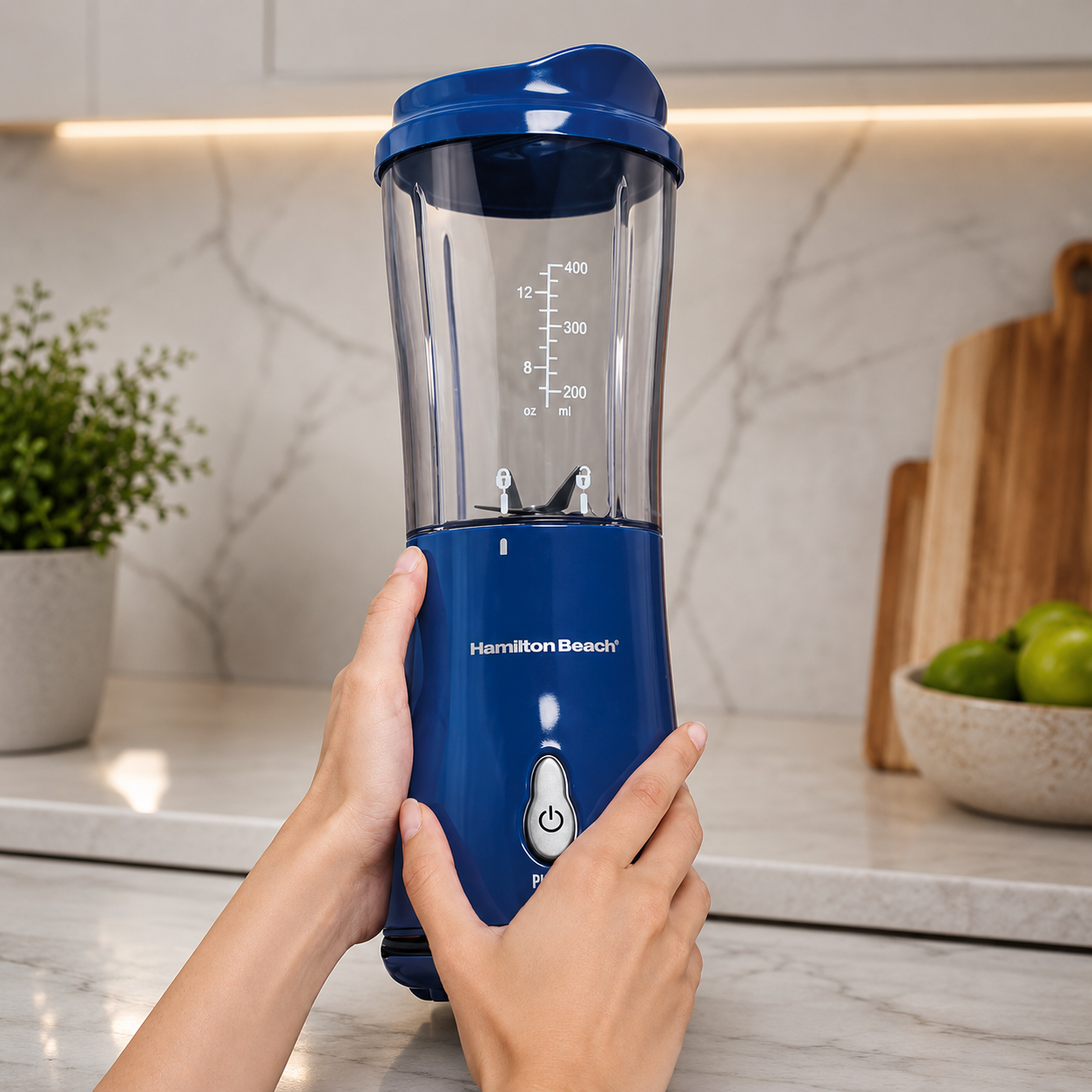 Licuadora Personal Hamilton Beach 175W 414ml 51132G Azul - imagen 2