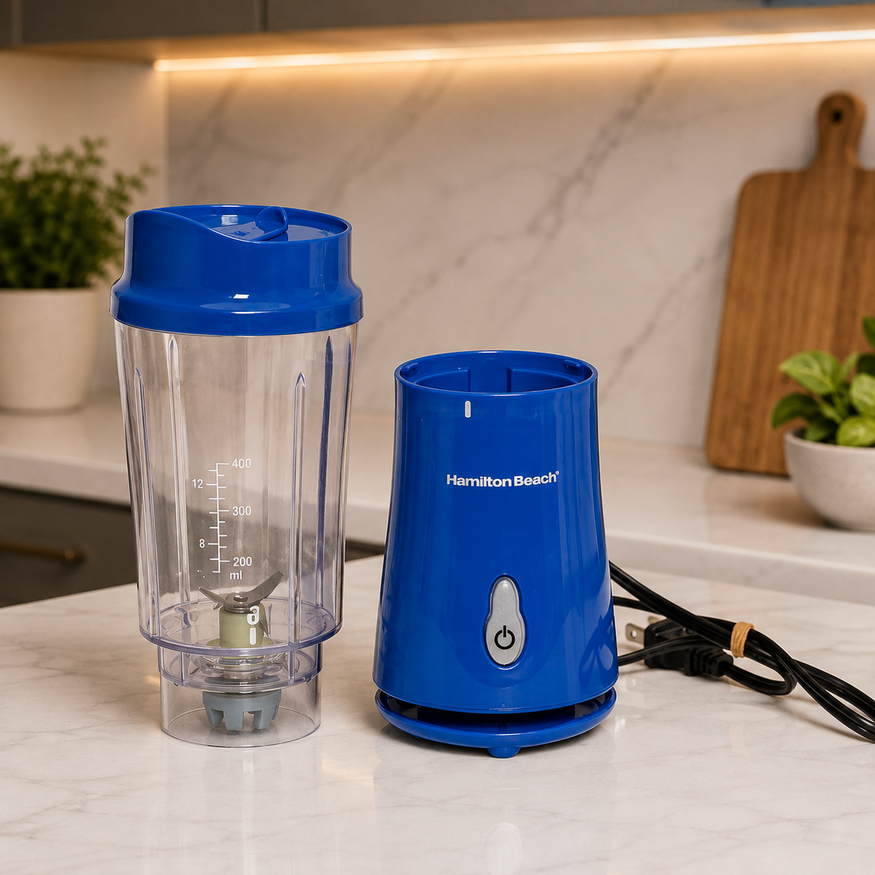 Licuadora Personal Hamilton Beach 175W 414ml 51132G Azul - imagen 4