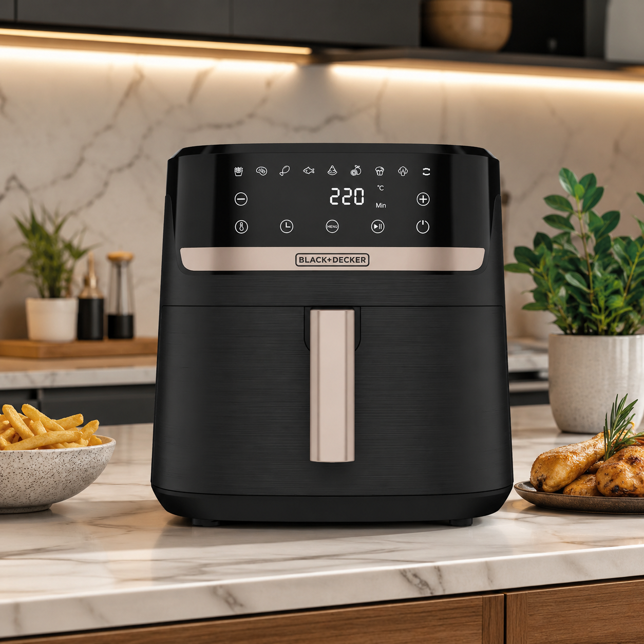 Freidora de Aire Digital Black+Decker 7.5 Litros AFBD82-1BDLA