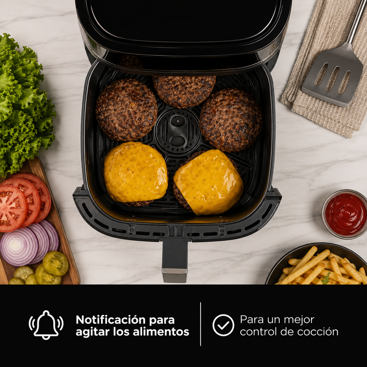 Freidora de Aire Digital Black+Decker 7.5 Litros AFBD82-1BDLA - imagen 9