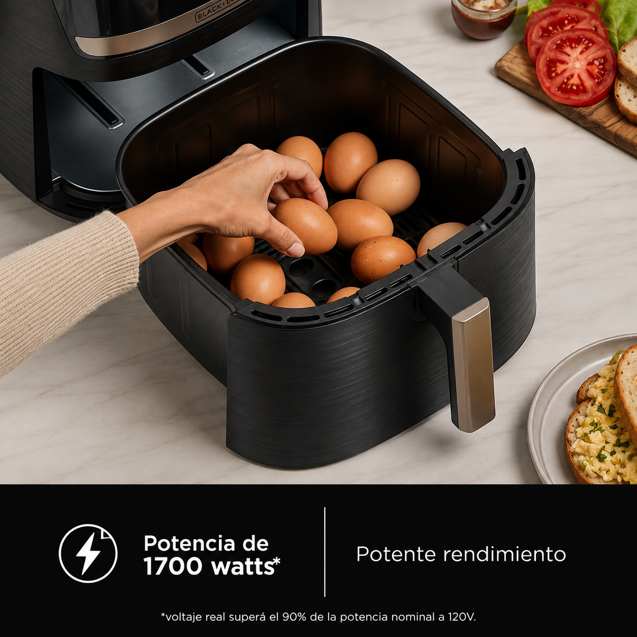 Freidora de Aire Digital Black+Decker 7.5 Litros AFBD82-1BDLA - imagen 12