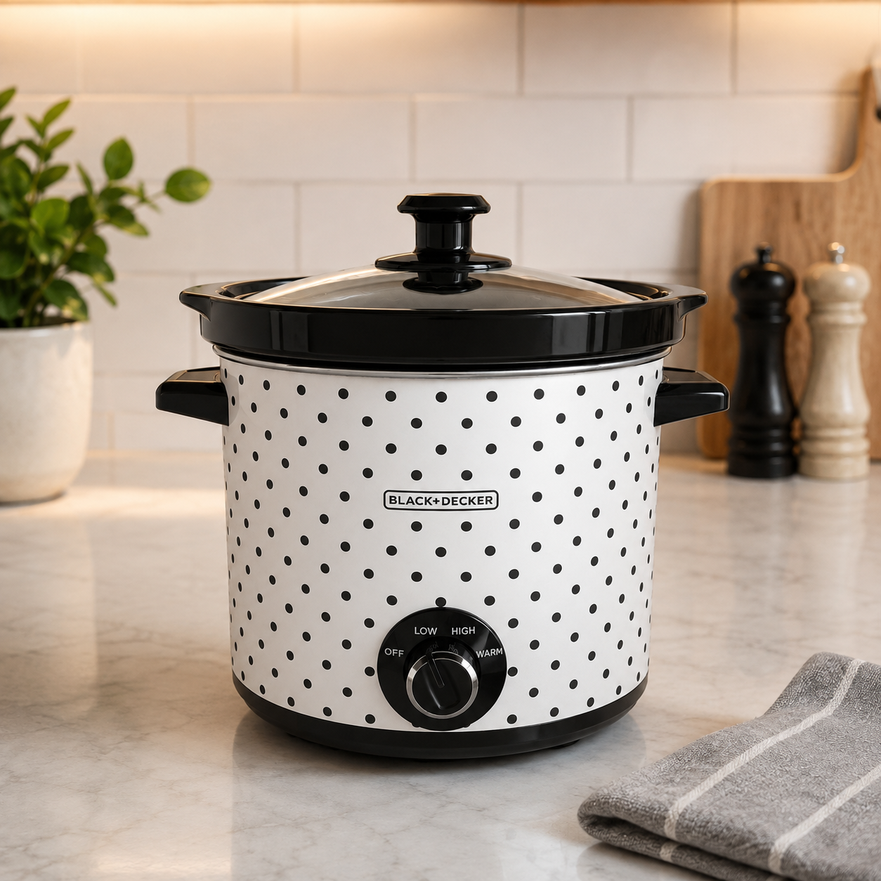 Olla de Cocimiento Lento Black+Decker 4L Cerámica SC1004D Blanca - imagen 8