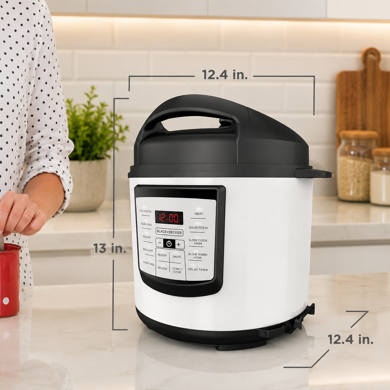 Olla de Presión Eléctrica Black+Decker Multifunción 6 Litros PR100SD - imagen 9