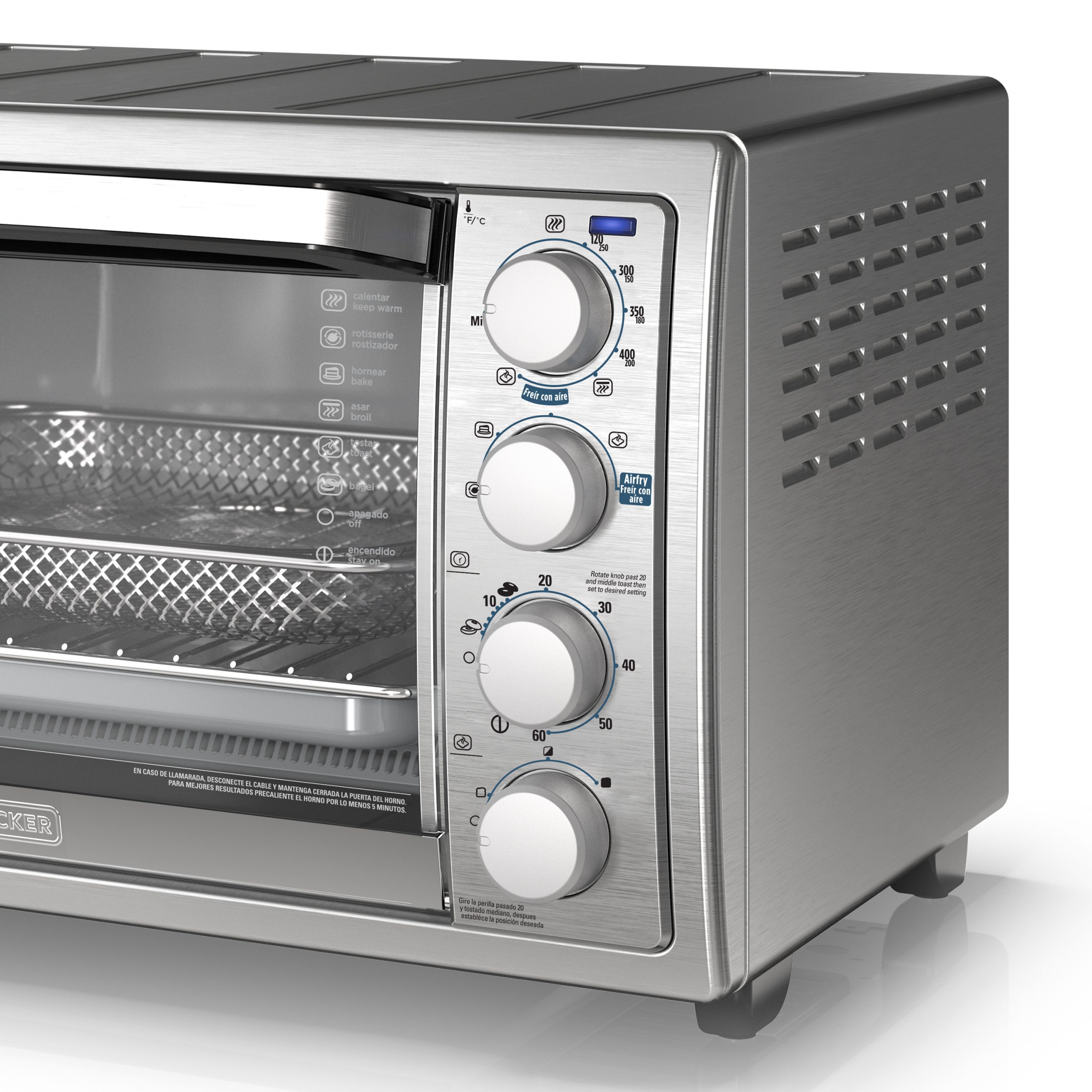 Horno con Freidora de Aire Black+Decker 9 Rebanadas TO4315SS-LA - imagen 4