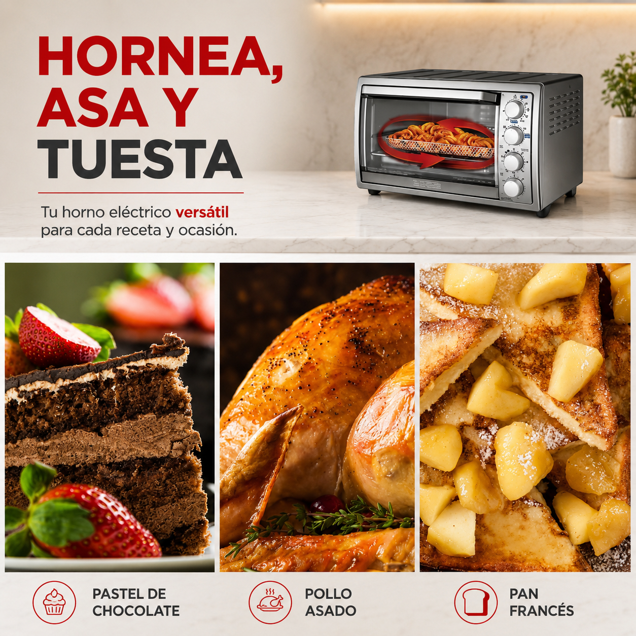 Horno con Freidora de Aire Black+Decker 9 Rebanadas TO4315SS-LA - imagen 8